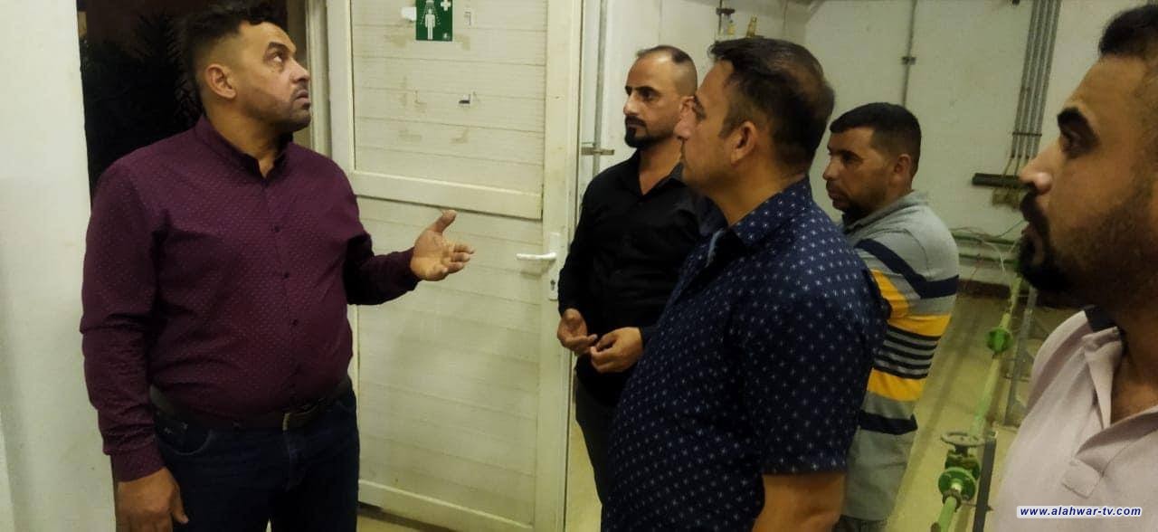 جولة ميدانية تفقدية يجريها مدير ماء ذي قار شملت قضائيّ " النصر و الفجر "